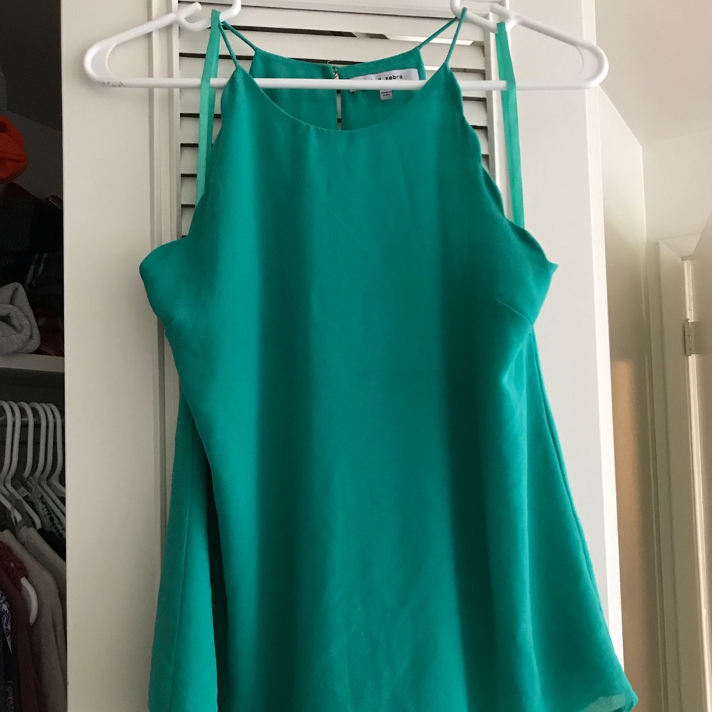 Beautiful green scalloped top